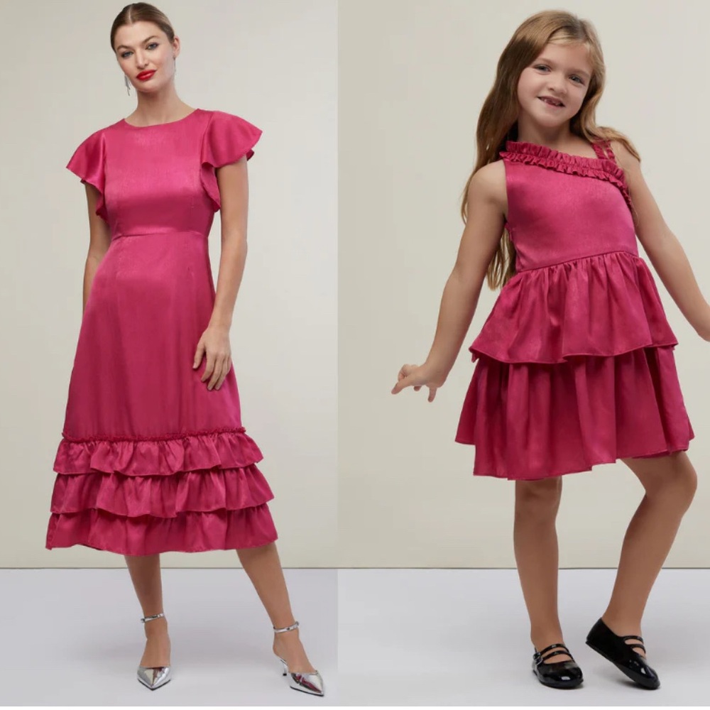 Rachel Parcell Elegant Pink Kids Dress - mommy & me - 3T